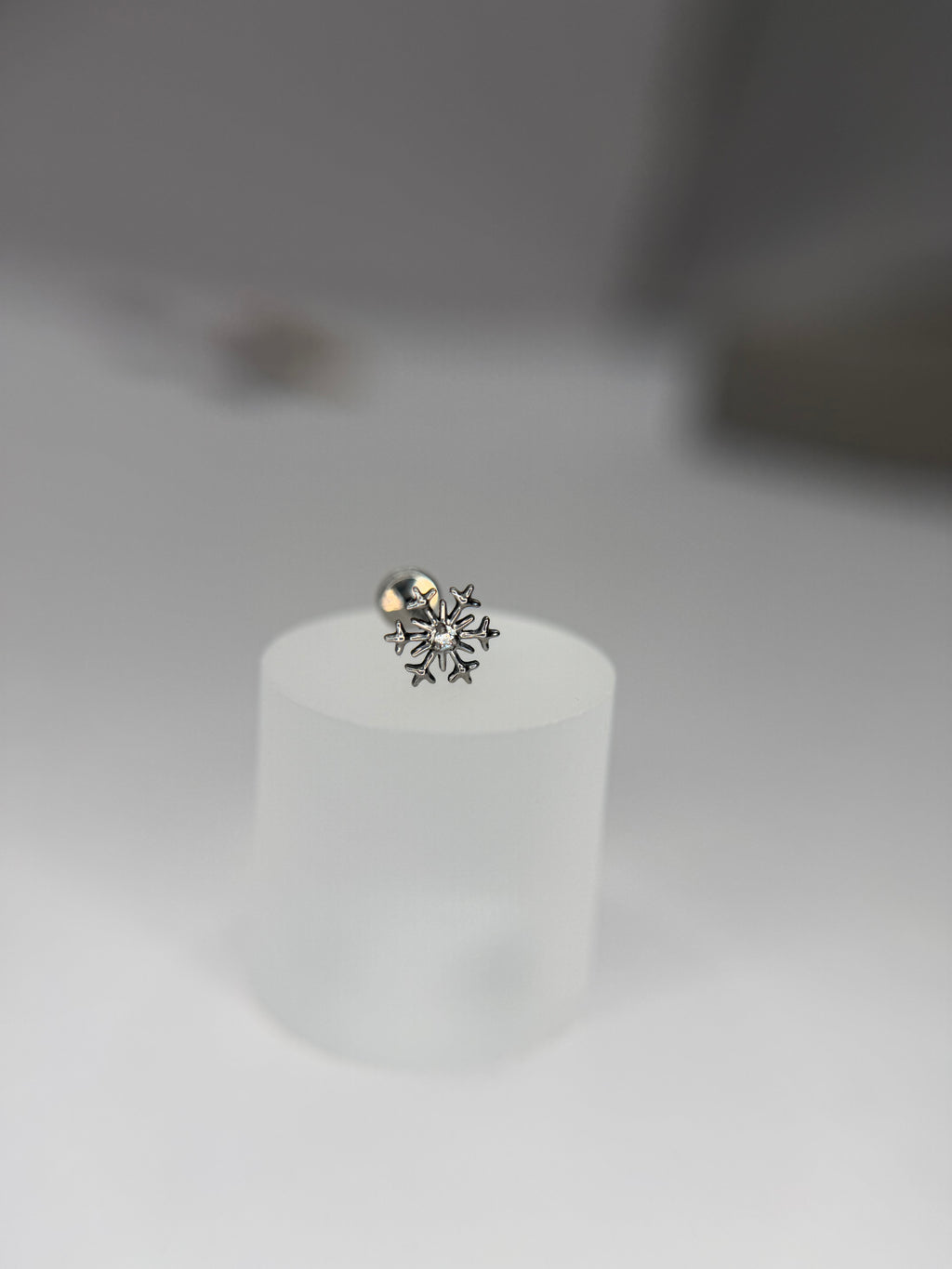 Labret Titânio     Snowflake