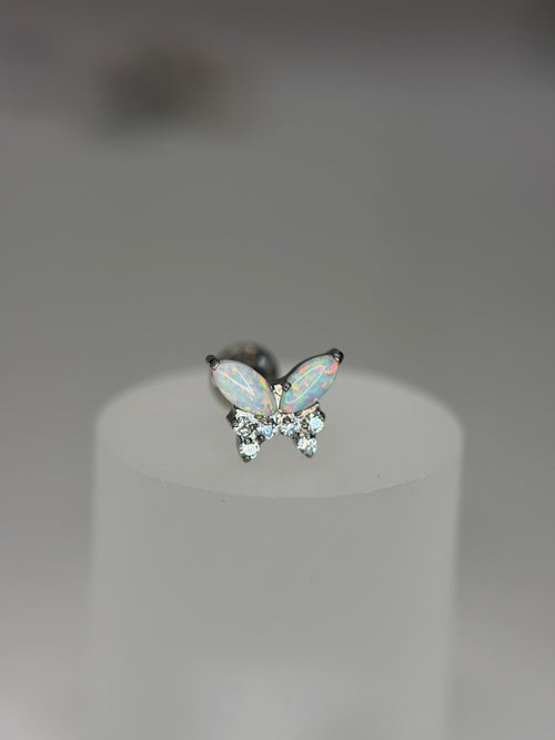 Labret  Titânio Borboleta opalla