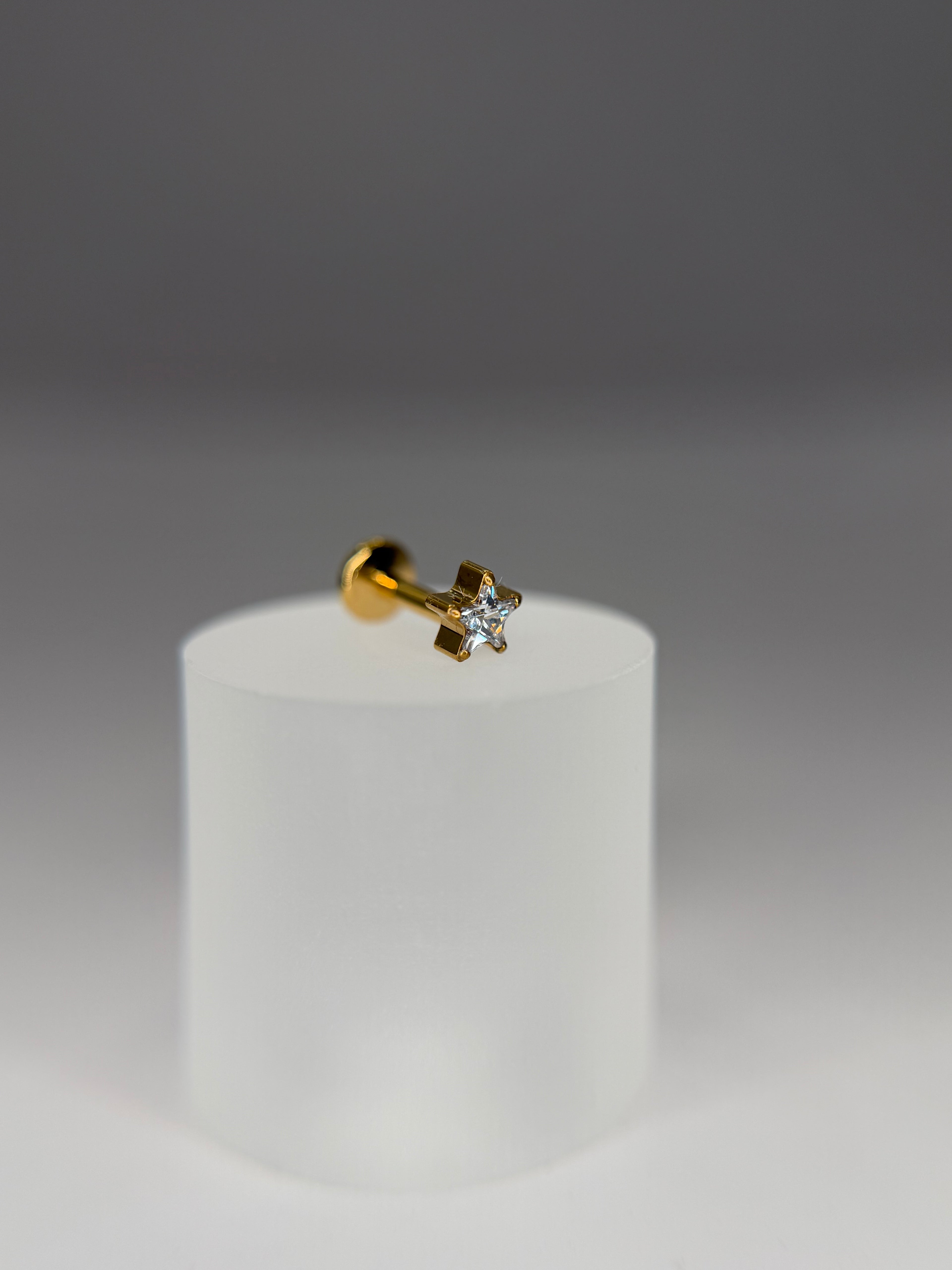 Labret Titânio Estrela