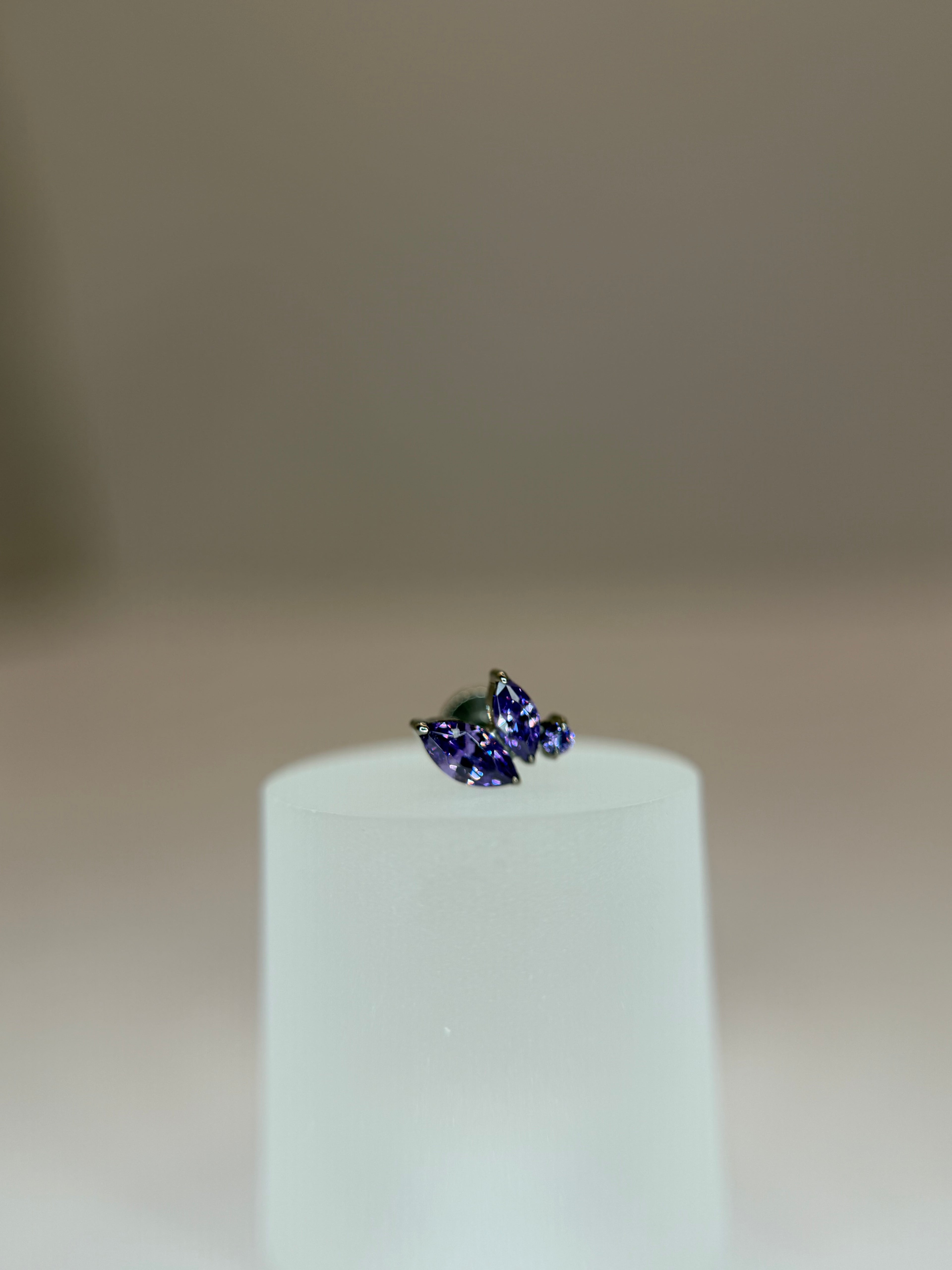Labret Mini cluster roxo