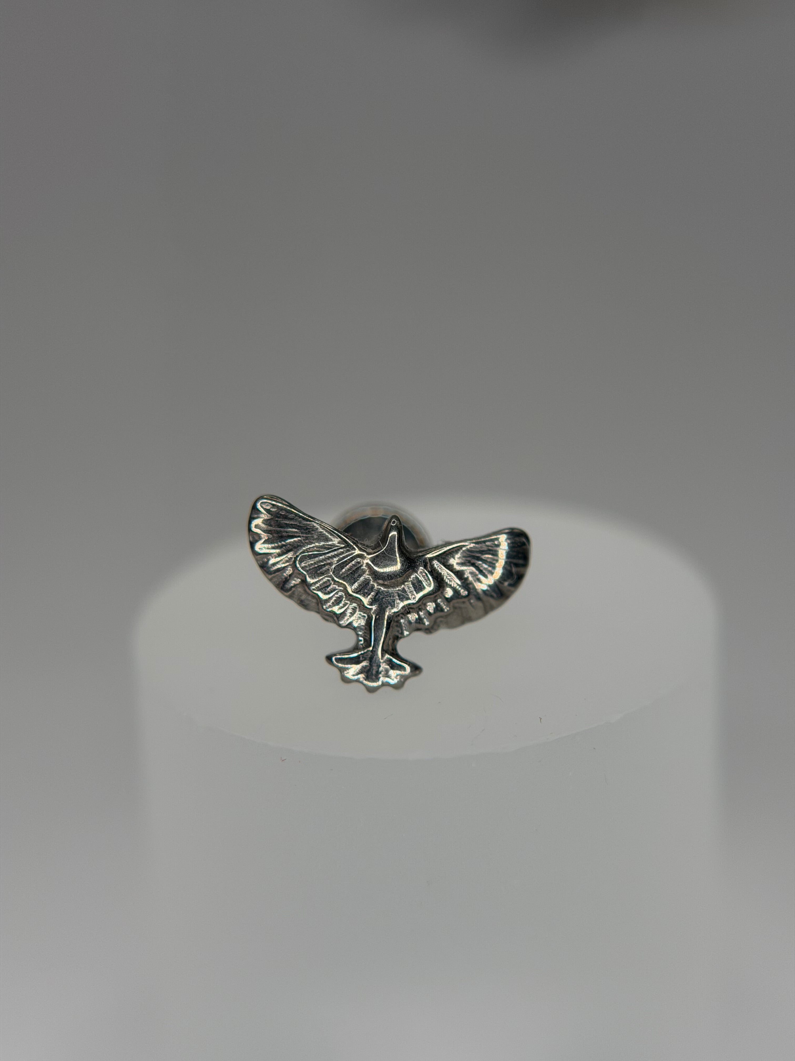 Labret Titânio águia