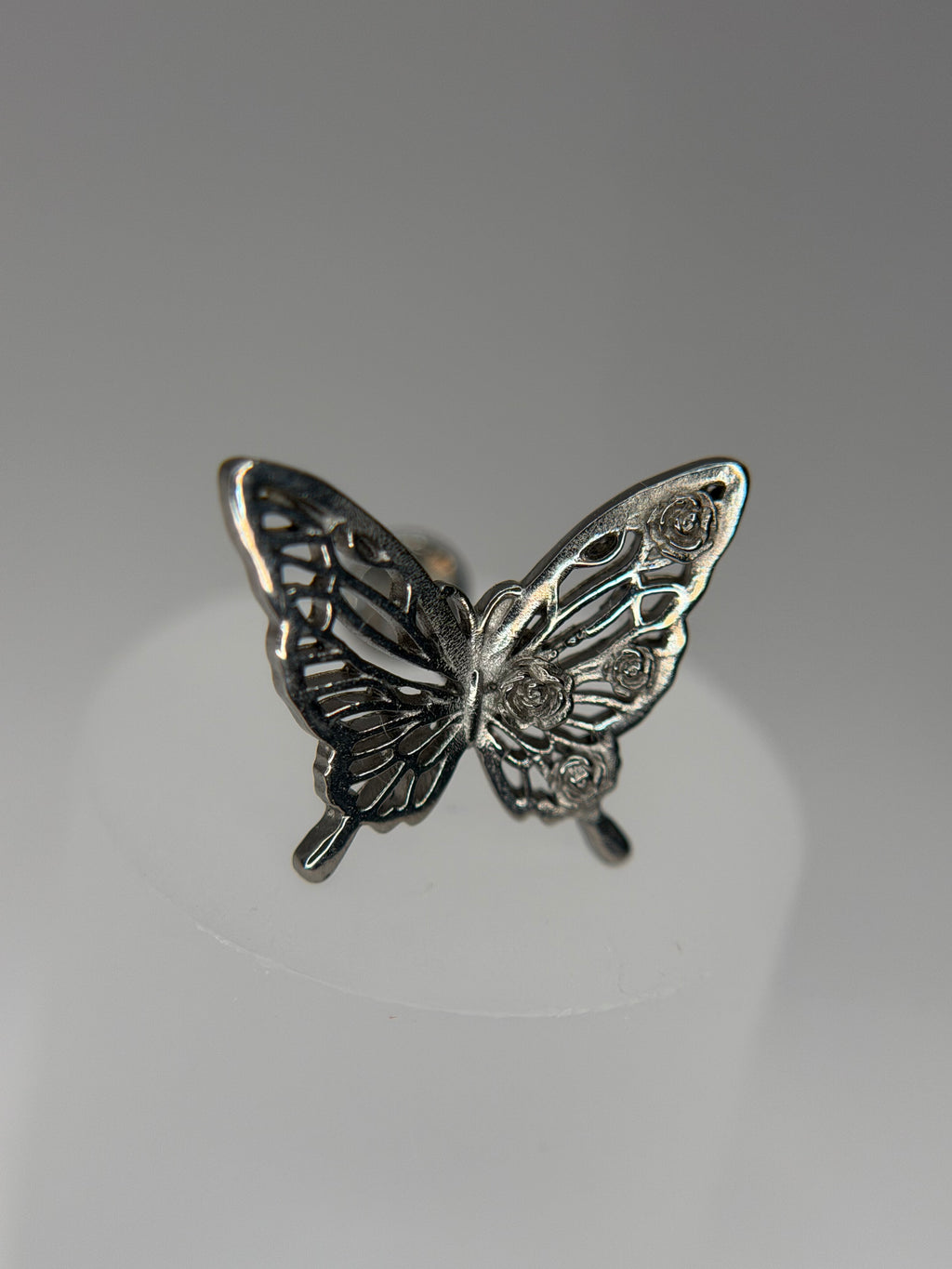 Labret Titânio butterfly