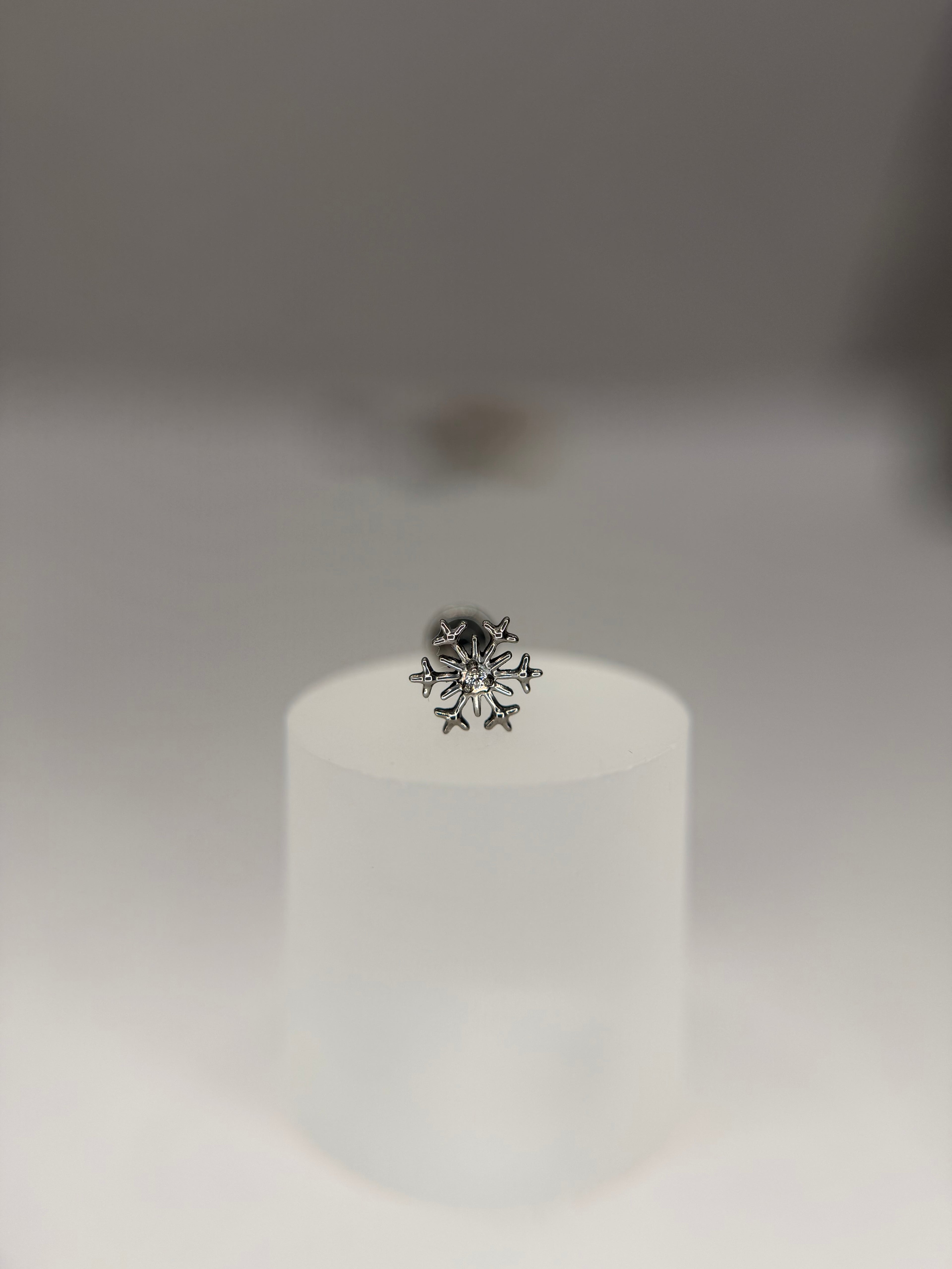 Labret Titânio     Snowflake