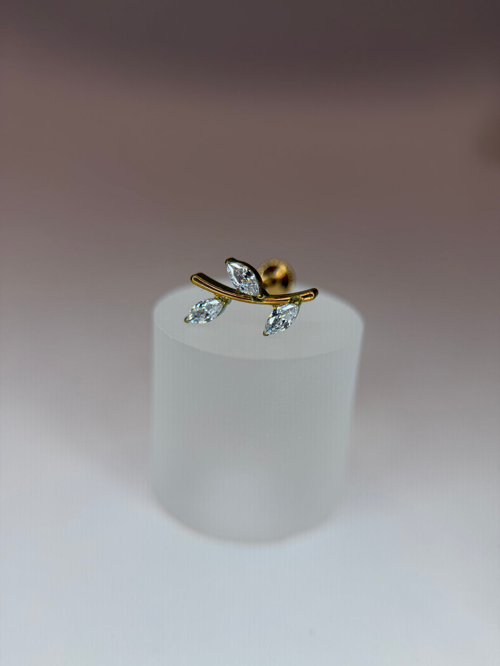 Labret Titânio Cluster galhos