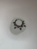 Argola clicker segmento indiano rosa