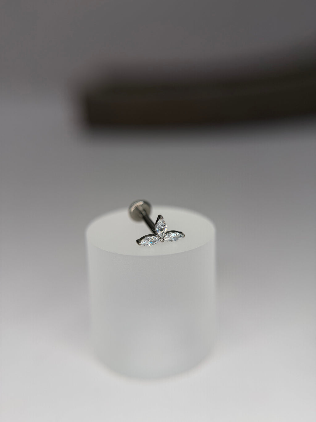 Labret Titanio Trio cristal