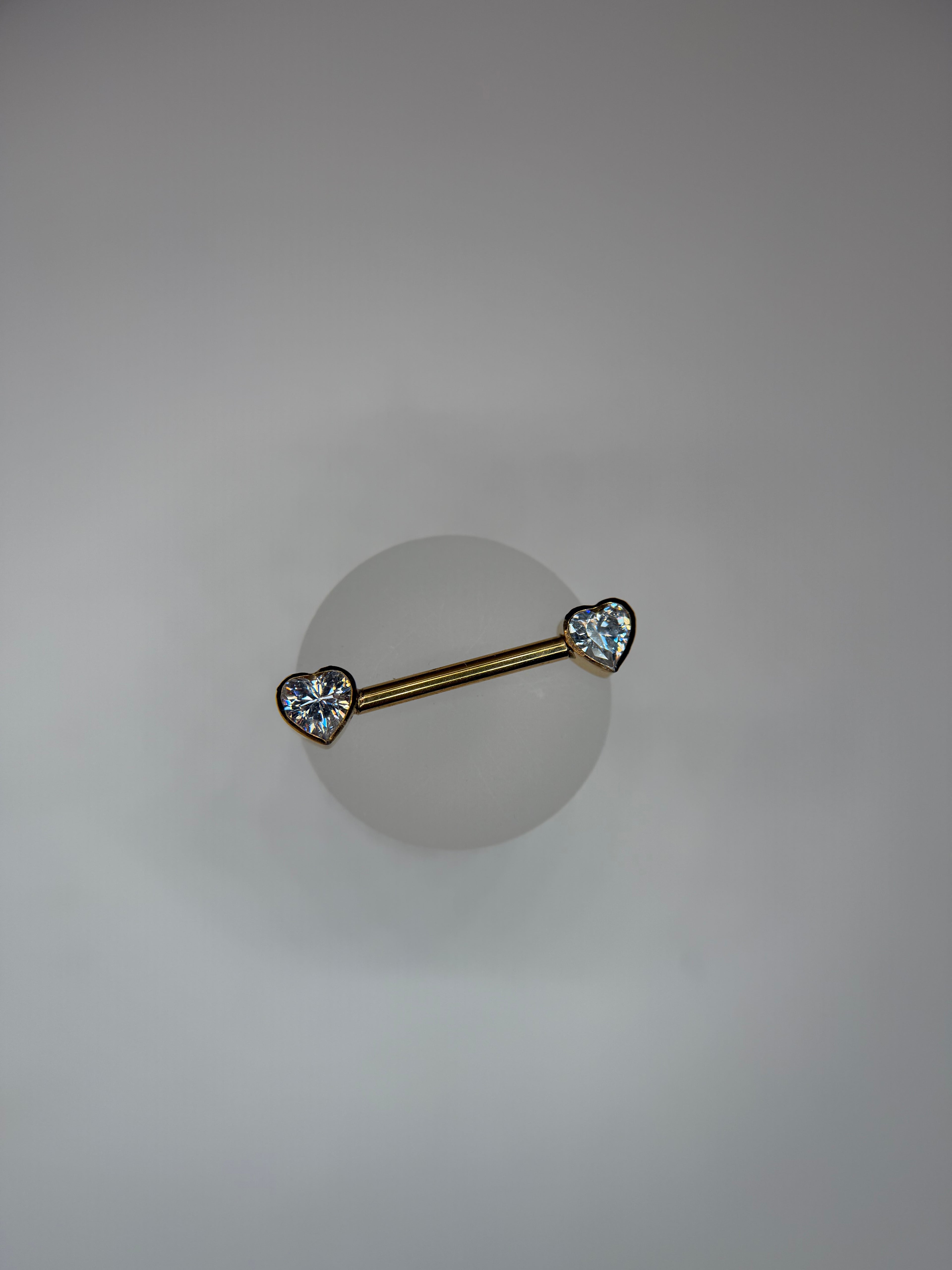 Barbel Reto coração 12mm