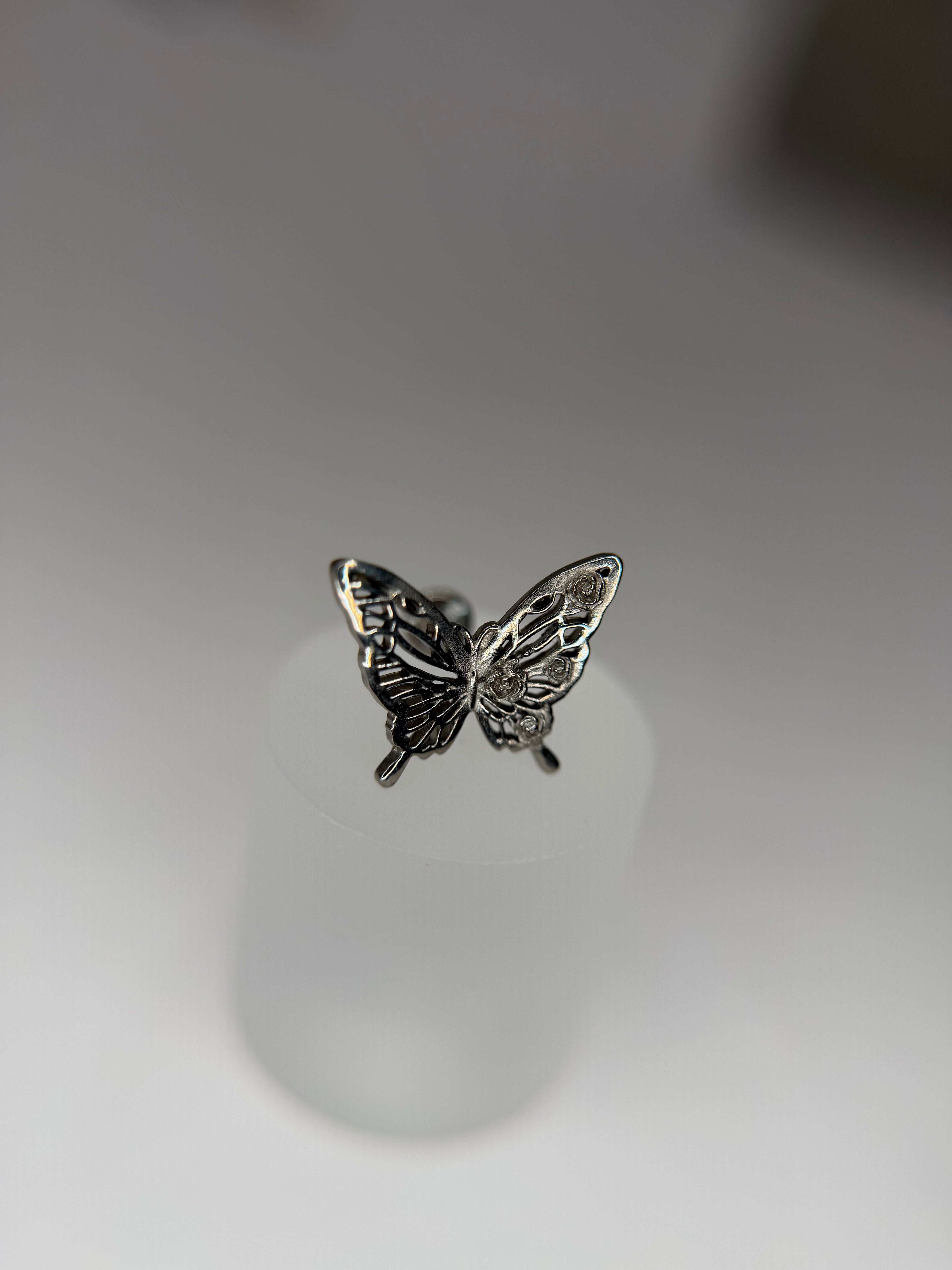Labret Titânio butterfly