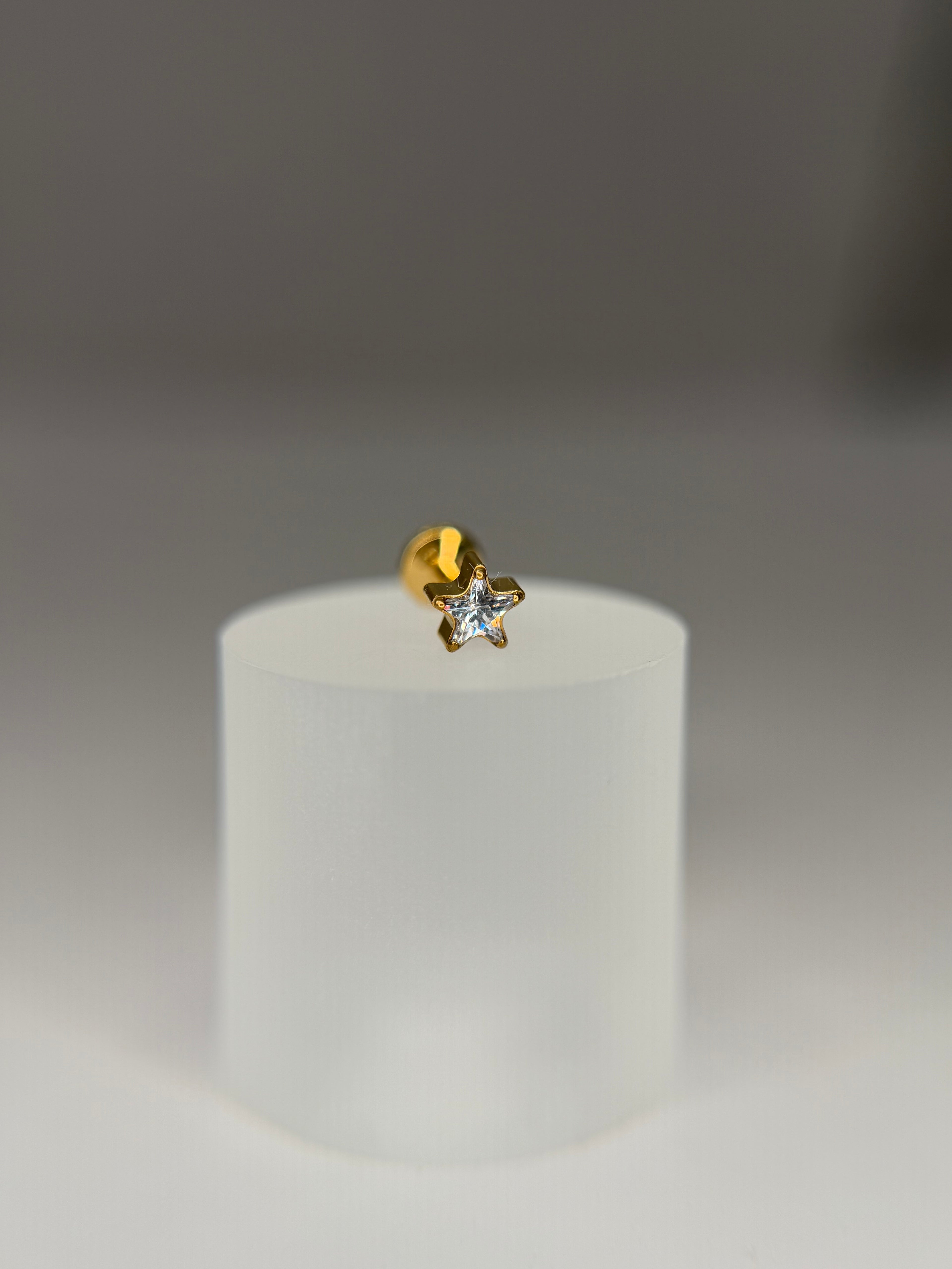Labret Titânio Estrela