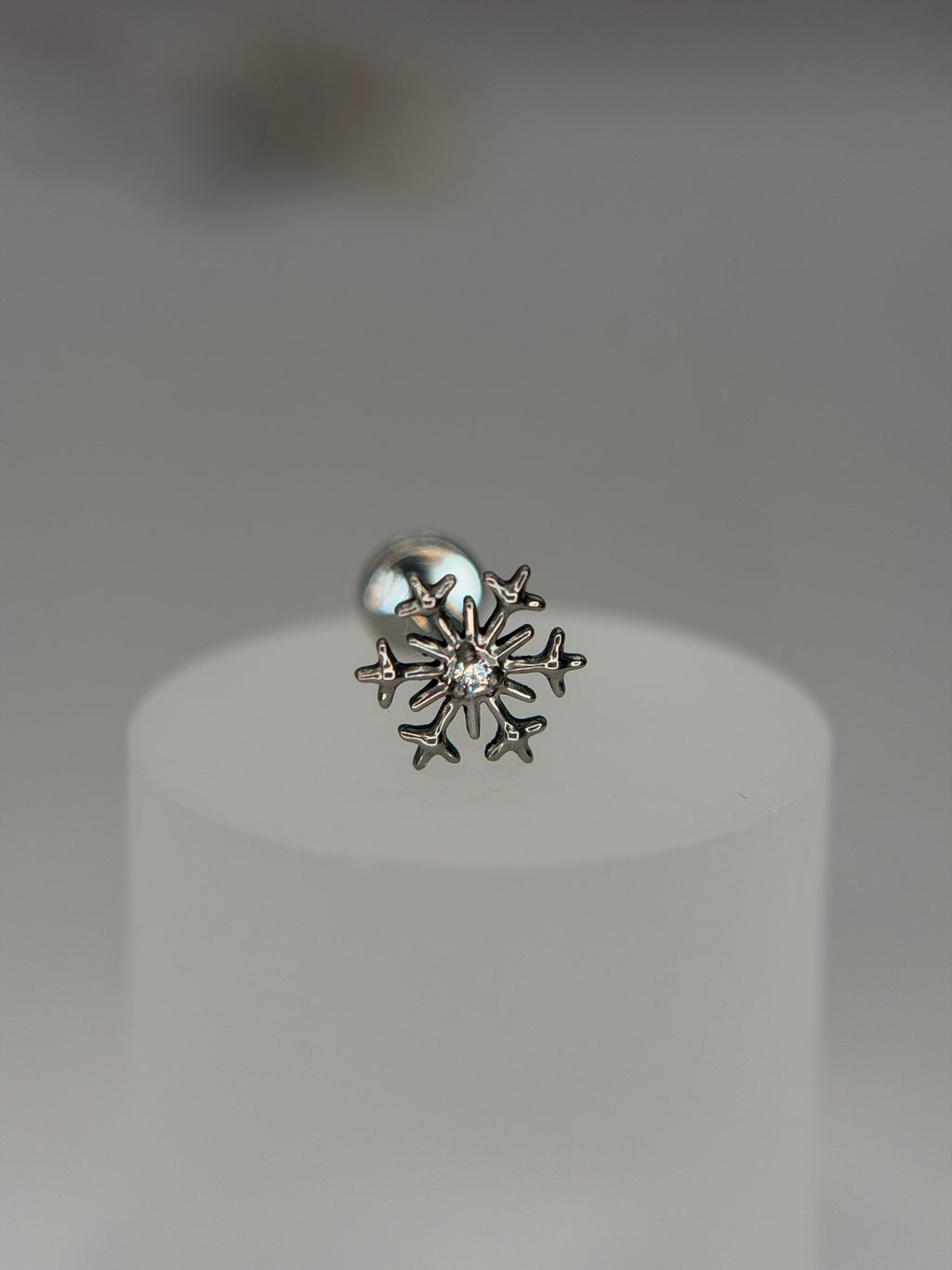 Labret Titânio     Snowflake